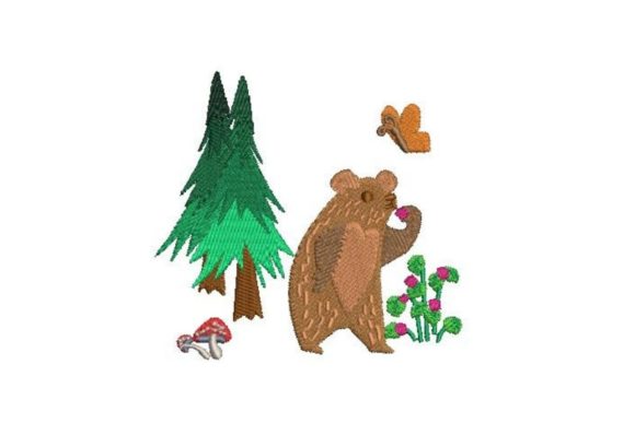 Bear in Habitat: A Cozy Woodland Embroidery Design Review for Holiday Sellers