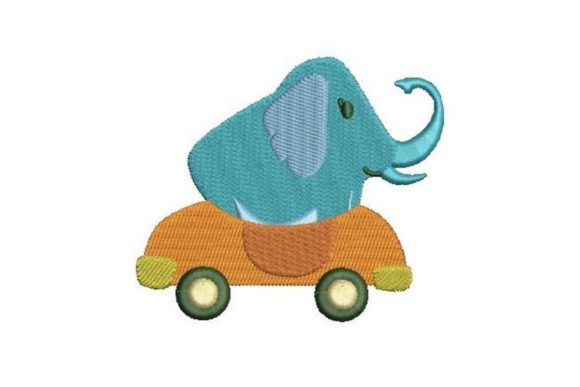 Elephant Driving a Convertible Embroidery Review