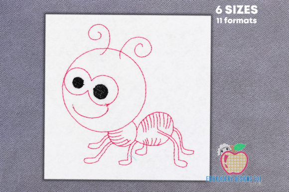 Funny Cartoon Ant: Seasonal Embroidery Design Review