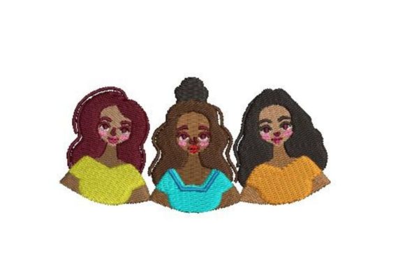 Group of Hispanic Women Embroidery Design Review