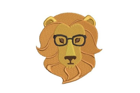 Lion Hipster Embroidery Design Review for Handmade Sellers