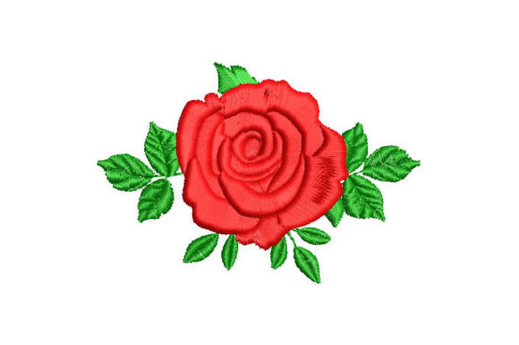 Rose with Green Leaf Embroidery: A Seller’s Review