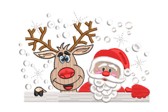 Santa Claus with Reindeer: A Warm Embroidery Review