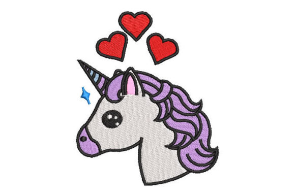 Unicorn Pony with Hearts Embroidery Design Review