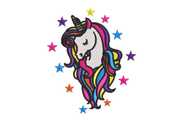 Unicorn Pony with Stars Embroidery Review for Sellers