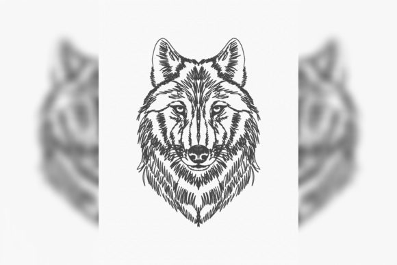 Wolf Head Line Art: Embroidery Designer Review